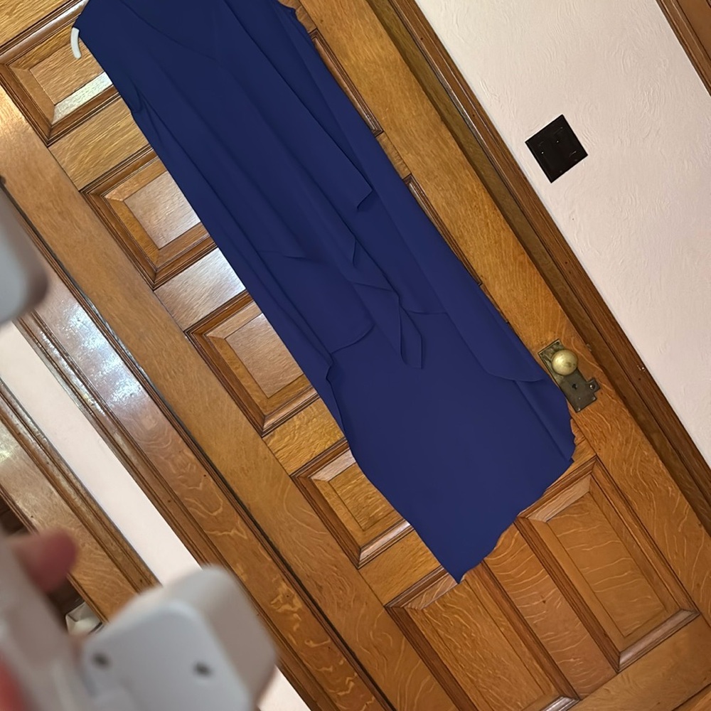 BCBGMaxAzria Blue High Low Dress